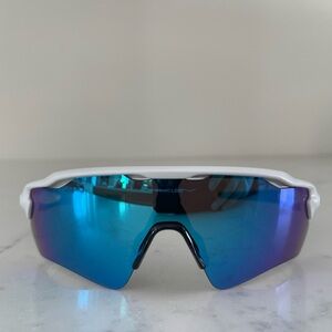 Oakley White and Blue Performance Sunglasses